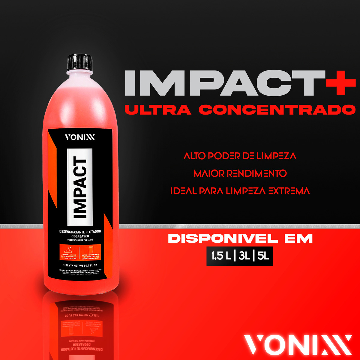 Impact Limpeza Extrema Vonixx 1,5l Motor, Caixa De Roda